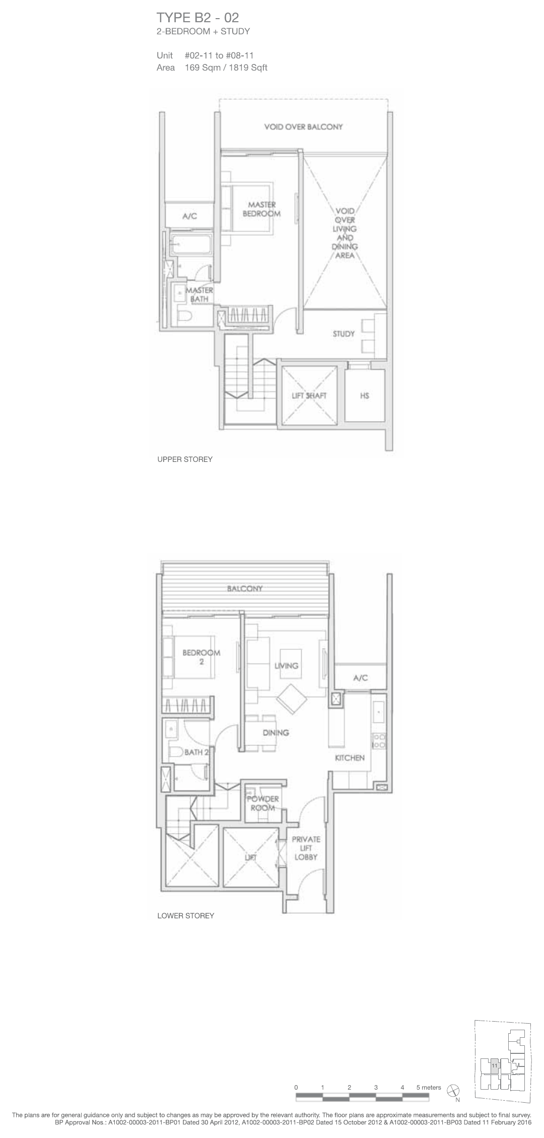 Type B2-02 · 2-Bedroom + Study Loft