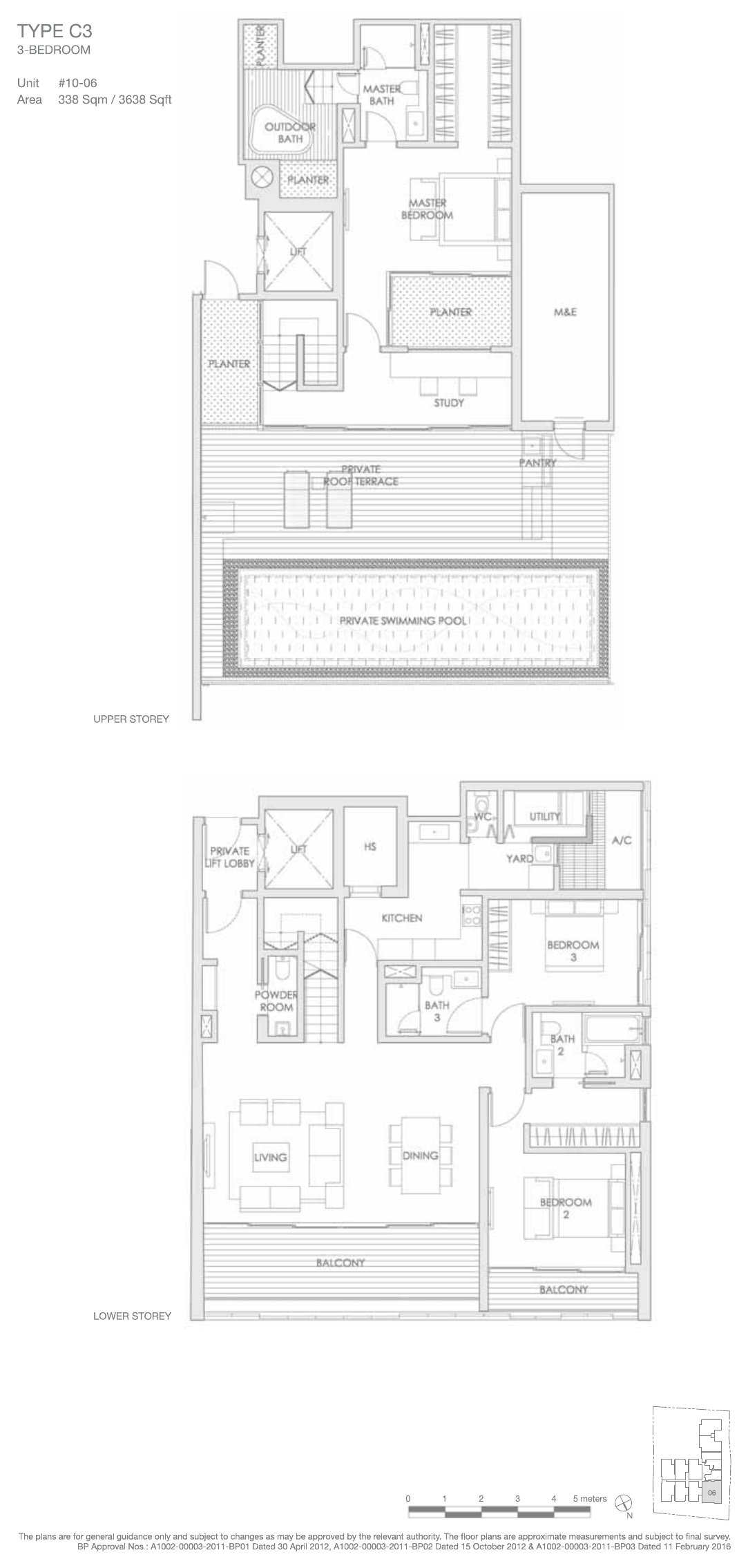 Type C3 · 3-Bedroom Attic